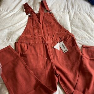 Burnt Orange/Rusty 'Maternity' Overalls